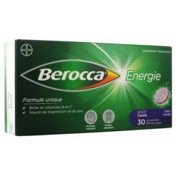 Berocca Energie Cassis 30 Comprimés Effervescents