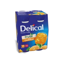 Délical Boisson Fruitée Orange 4x200Ml