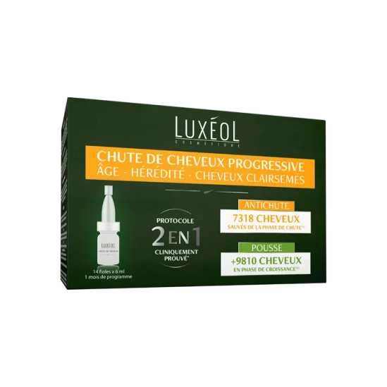 Luxeol Chute De Cheveux Progressive 2 En 1 14 Fioles