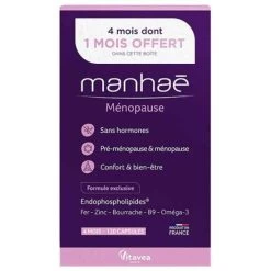 Nutrisanté Manhaé Cure De 4 Mois Dont 1 Mois Offert 120 Capsules