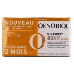 Oenobiol Sun Expert Préparation Solaire Peaux Sensibles 2x30 Capsules