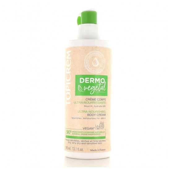 Topicrem Dermovégétal Crème Corps Ultra Nourrissante 390Ml