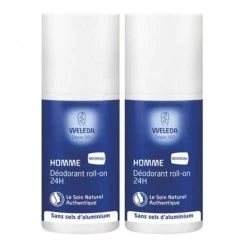 Weleda Déodorant Homme Roll-on 24h Duo 50ml